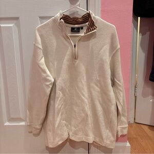 Beverly Hills Polo Club Cream Zip-Up Sweater